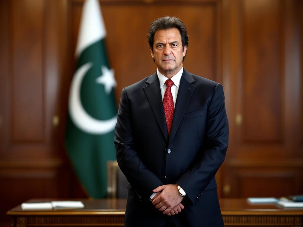 create image of Imran khan